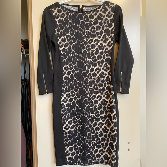 Leopard and black dress - Picture 1 of 3